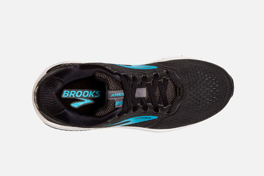 Brooks Ariel '20 Womens Outlet - Road Running Shoes Black/Blue
